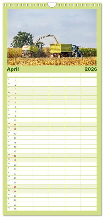 Landwirtschaft im Norden (CALVENDO Familienplaner 2026)