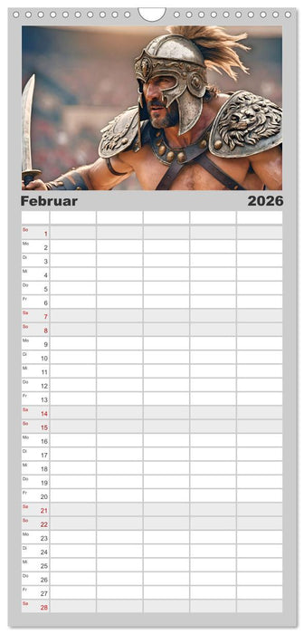 Gladiatoren - ein Leben für den Kampf (CALVENDO Familienplaner 2026)