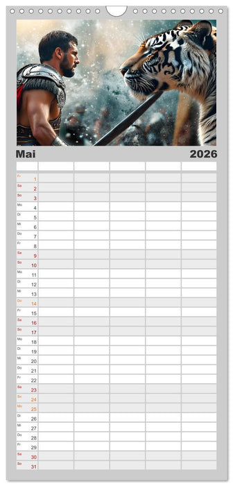 Gladiatoren - ein Leben für den Kampf (CALVENDO Familienplaner 2026)