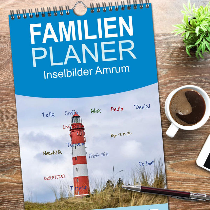Inselbilder Amrum (CALVENDO Familienplaner 2026)