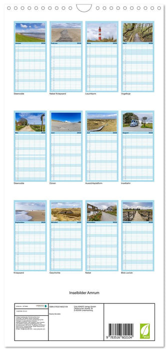 Inselbilder Amrum (CALVENDO Familienplaner 2026)