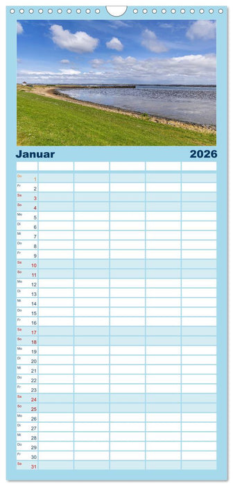 Inselbilder Amrum (CALVENDO Familienplaner 2026)