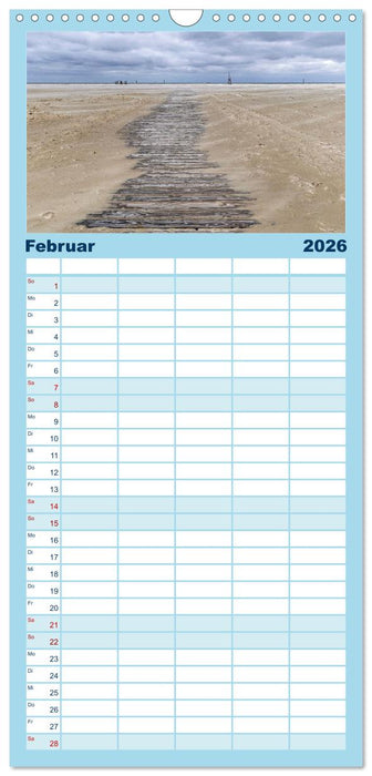 Inselbilder Amrum (CALVENDO Familienplaner 2026)