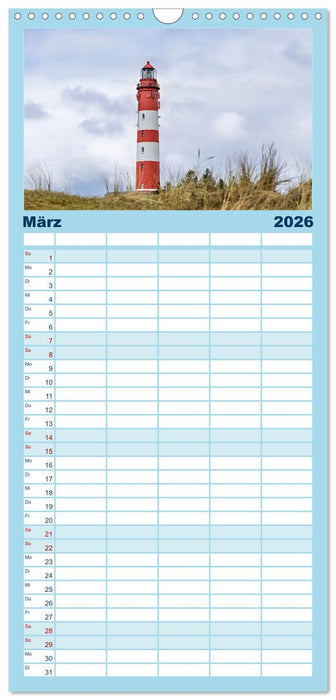 Inselbilder Amrum (CALVENDO Familienplaner 2026)