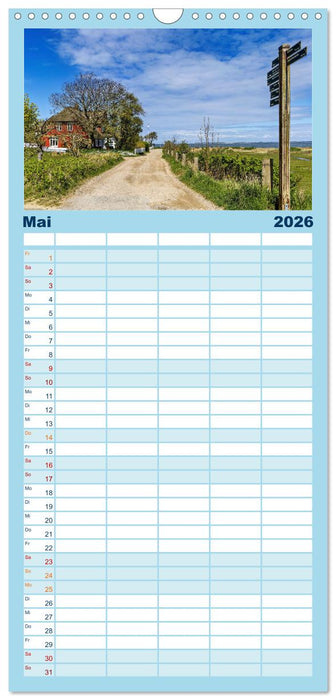 Inselbilder Amrum (CALVENDO Familienplaner 2026)