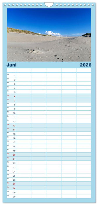 Inselbilder Amrum (CALVENDO Familienplaner 2026)