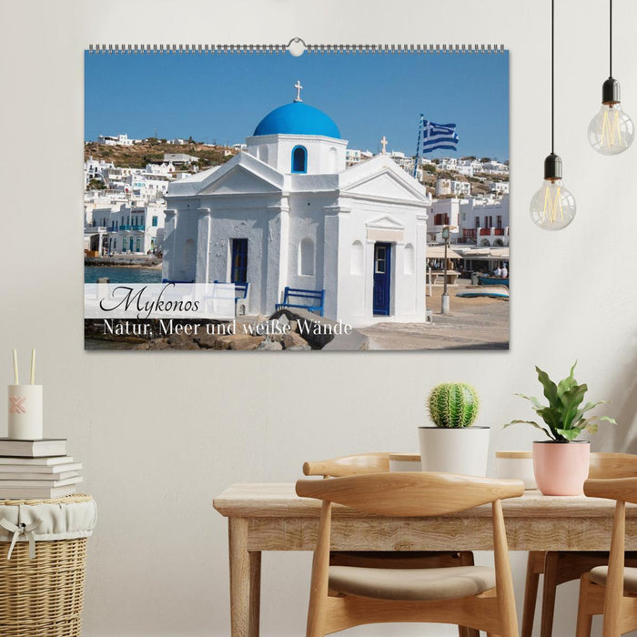 Mykonos - Natur, Meer und weiße Wände (CALVENDO Wandkalender 2026)