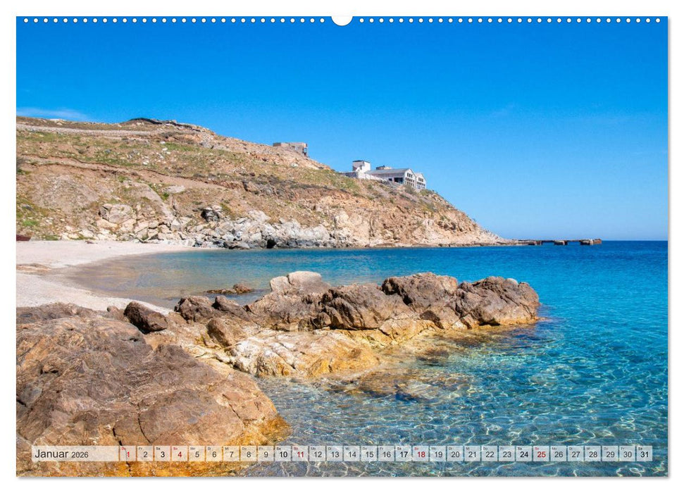 Mykonos - Natur, Meer und weiße Wände (CALVENDO Wandkalender 2026)