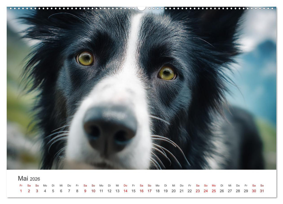 Schön, schlau, schnell! - Der Border Collie - Kalender (CALVENDO Wandkalender 2026)