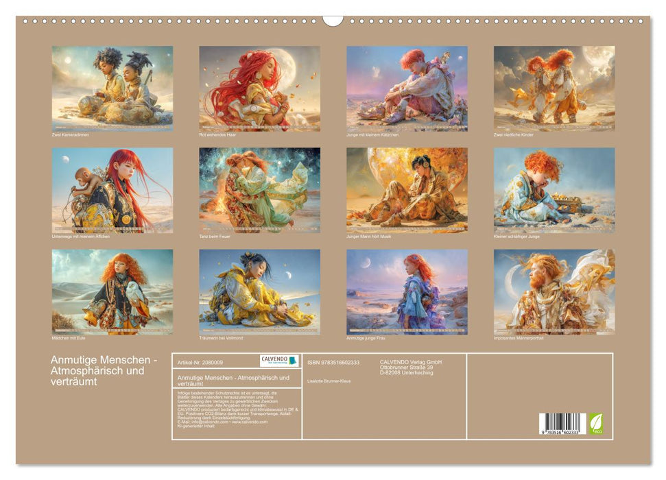 Anmutige Menschen - Atmosphärisch und verträumt (CALVENDO Wandkalender 2026)