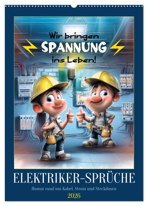 Elektrikersprüche (CALVENDO Wandkalender 2026)