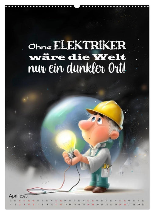 Elektrikersprüche (CALVENDO Wandkalender 2026)