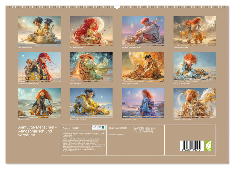 Anmutige Menschen - Atmosphärisch und verträumt (CALVENDO Premium Wandkalender 2026)