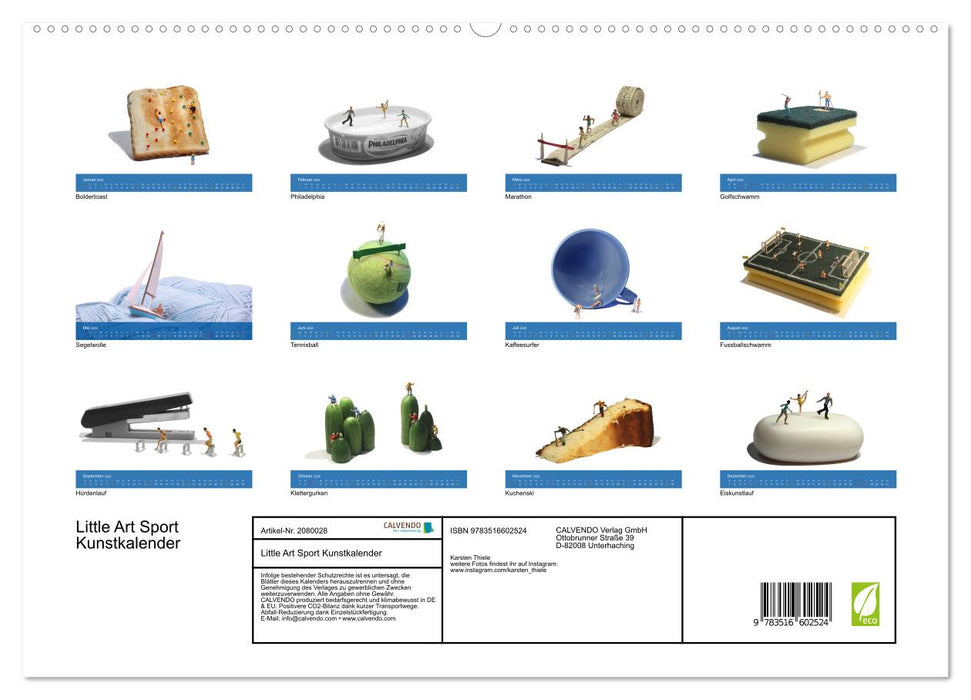 Little Art Sport Kunstkalender (CALVENDO Premium Wandkalender 2026)