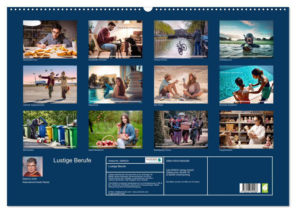 Lustige Berufe (CALVENDO Wandkalender 2026)