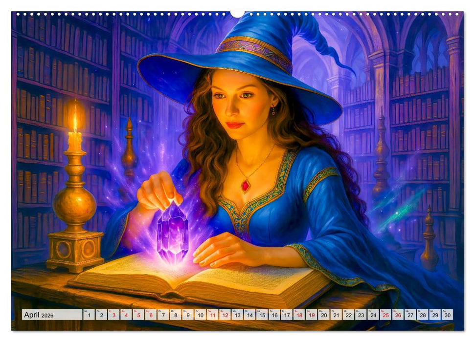 Mystische Hexen - Magische Frauen und finstere Nächte (CALVENDO Premium Wandkalender 2026)