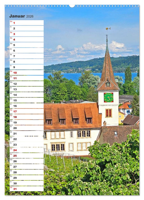 Schweizer Ansichten - Berge, Flüsse und Seen in der Schweiz (CALVENDO Wandkalender 2026)