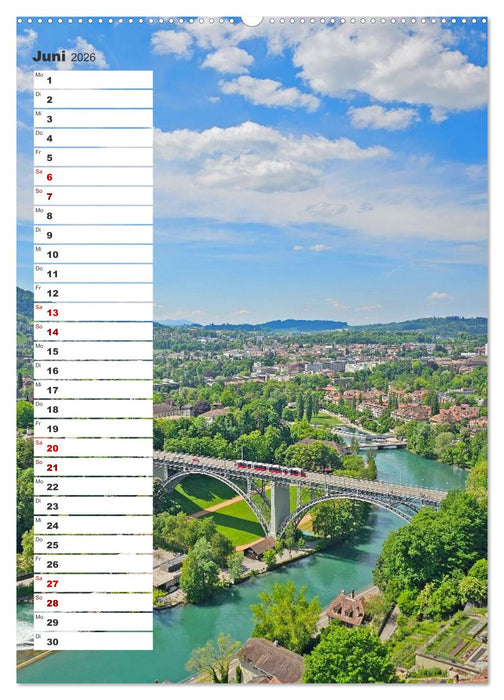 Schweizer Ansichten - Berge, Flüsse und Seen in der Schweiz (CALVENDO Wandkalender 2026)