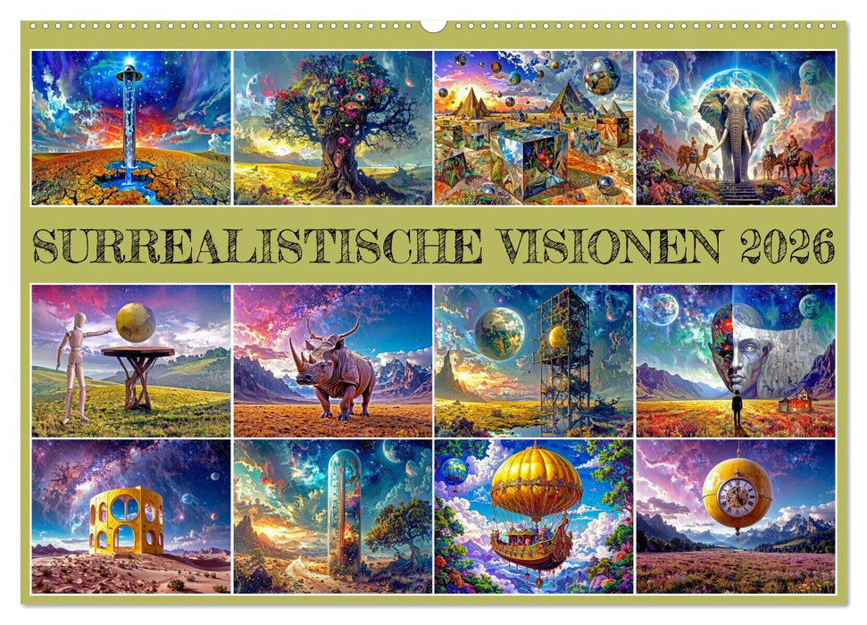 Surrealistische Visionen (CALVENDO Wandkalender 2026)