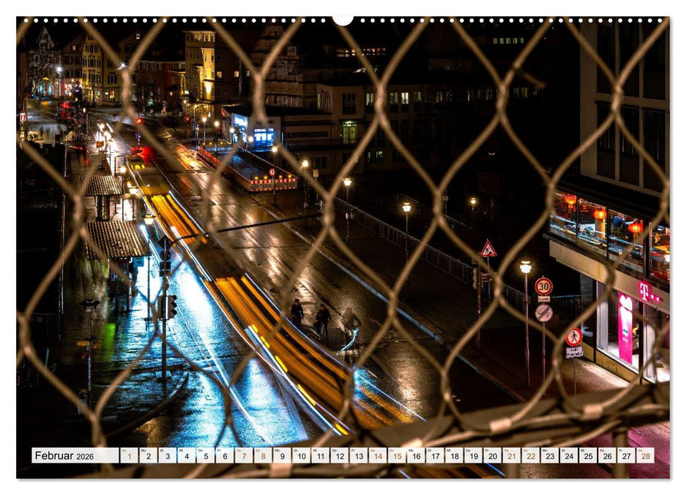 Nachts in Tübingen (CALVENDO Premium Wandkalender 2026)