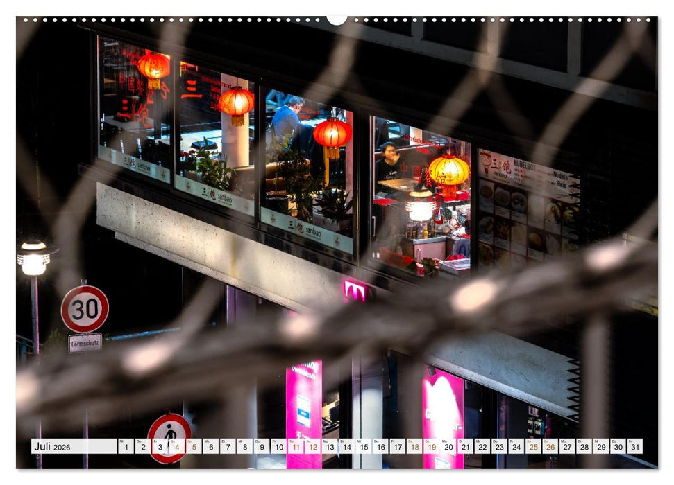 Nachts in Tübingen (CALVENDO Premium Wandkalender 2026)