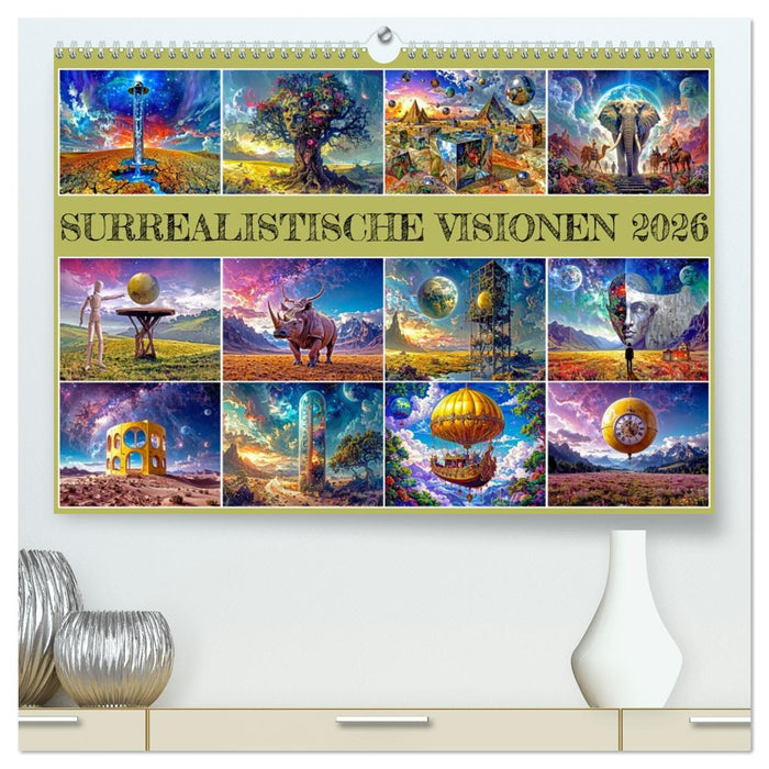 Surrealistische Visionen (CALVENDO Premium Wandkalender 2026)