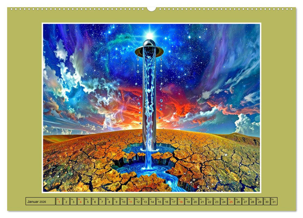 Surrealistische Visionen (CALVENDO Premium Wandkalender 2026)