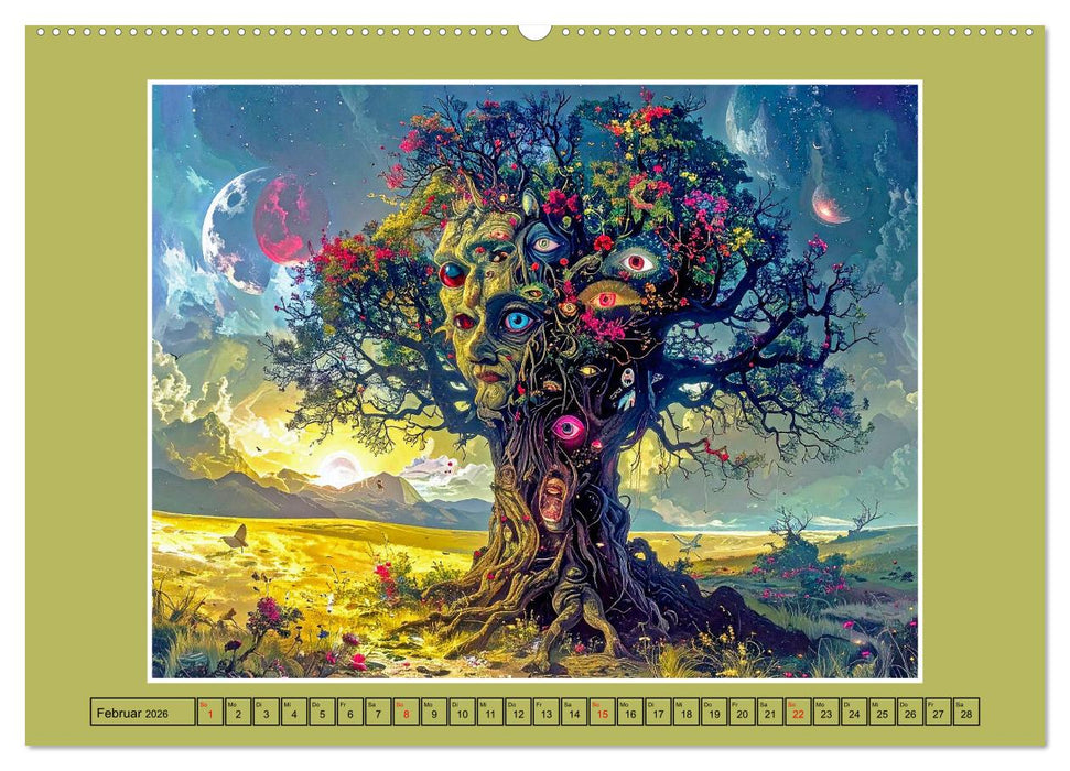 Surrealistische Visionen (CALVENDO Premium Wandkalender 2026)