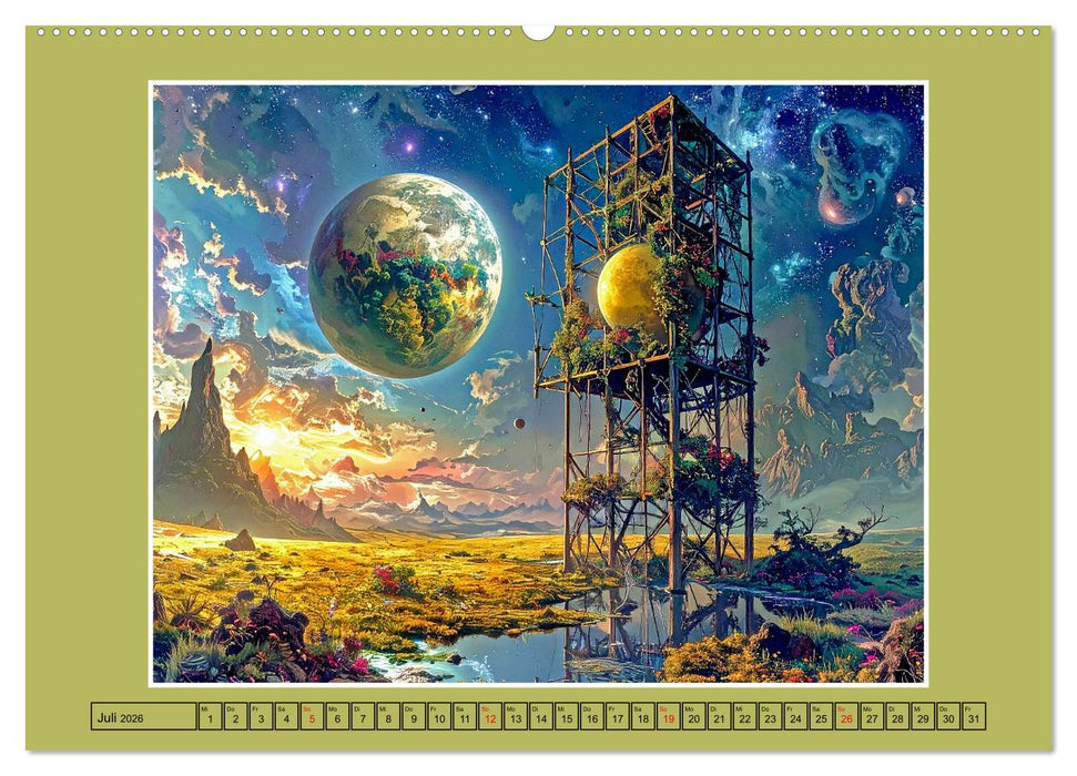 Surrealistische Visionen (CALVENDO Premium Wandkalender 2026)