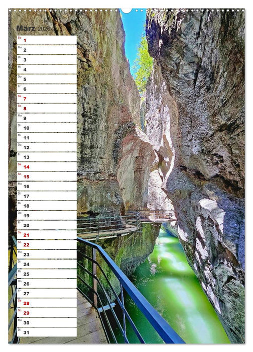 Schweizer Ansichten - Berge, Flüsse und Seen in der Schweiz (CALVENDO Premium Wandkalender 2026)