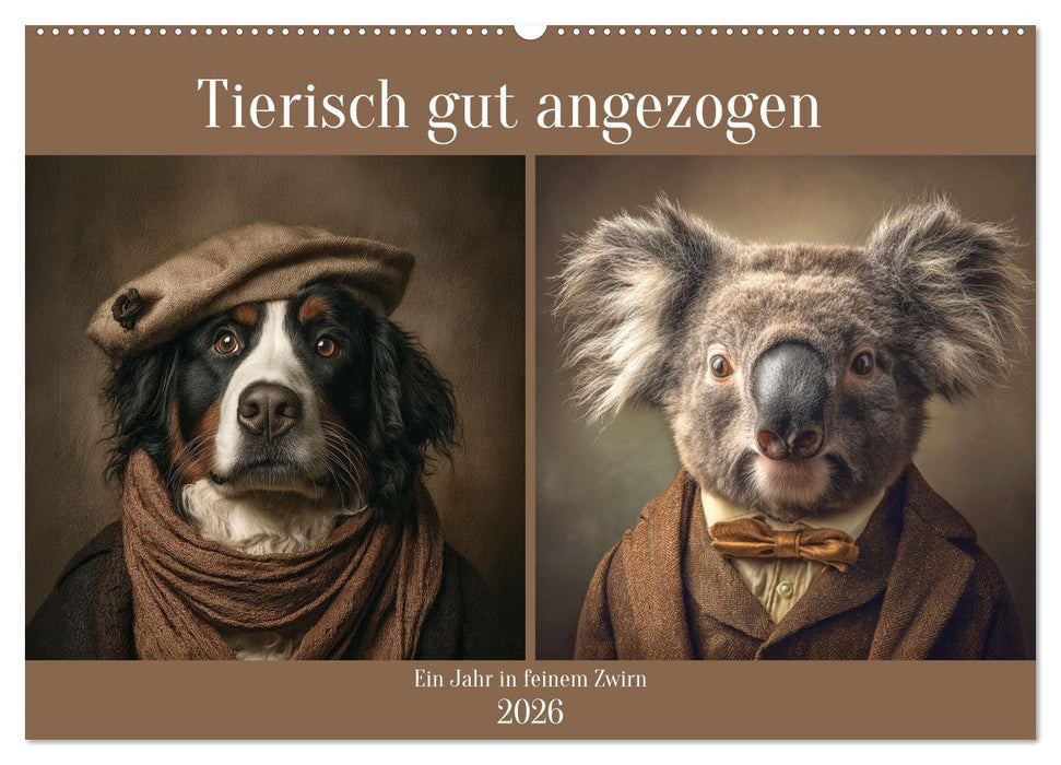 Tierisch gut angezogen (CALVENDO Wandkalender 2026)