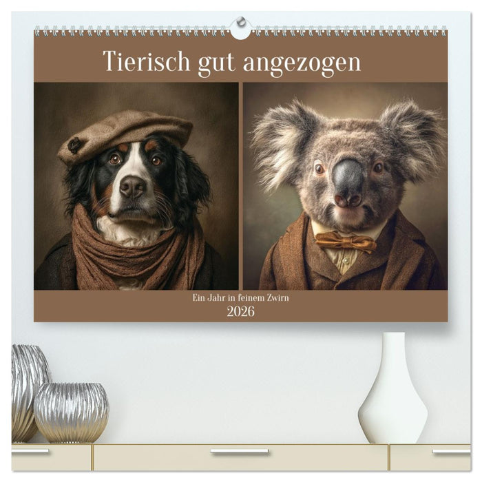Tierisch gut angezogen (CALVENDO Premium Wandkalender 2026)