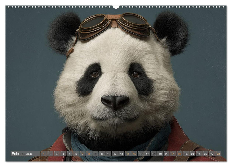 Tierisch gut angezogen (CALVENDO Premium Wandkalender 2026)