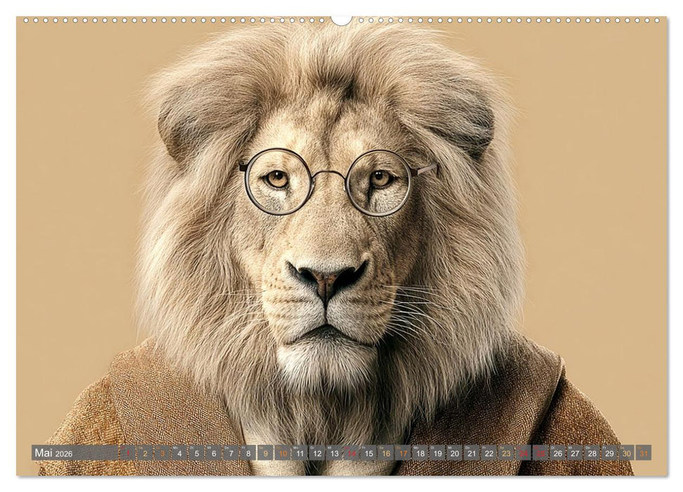 Tierisch gut angezogen (CALVENDO Premium Wandkalender 2026)