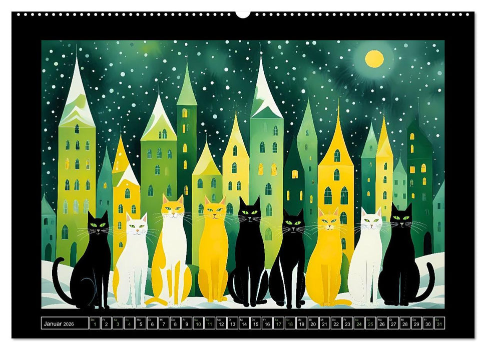 Schnurrendes Katzengetümmel (CALVENDO Wandkalender 2026)