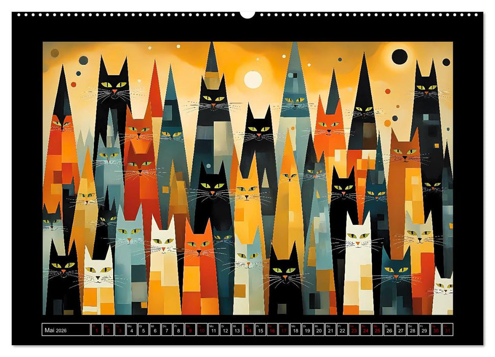 Schnurrendes Katzengetümmel (CALVENDO Wandkalender 2026)