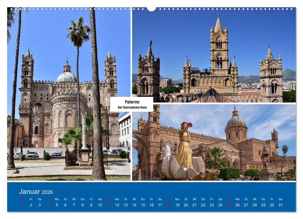 Palermo und der Westen von Sizilien (CALVENDO Wandkalender 2026)