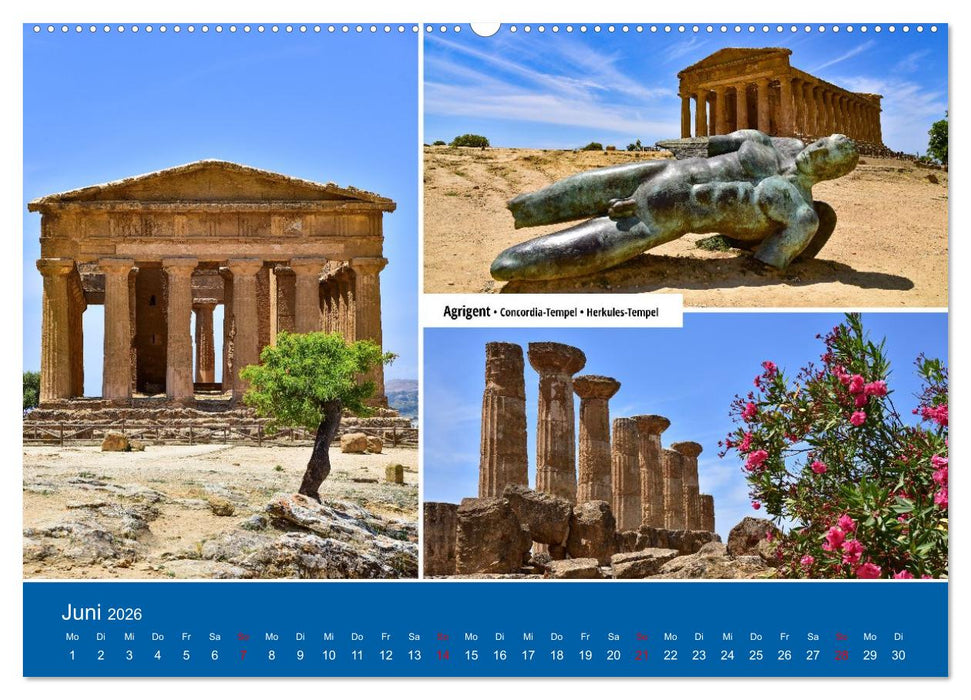 Palermo und der Westen von Sizilien (CALVENDO Premium Wandkalender 2026)