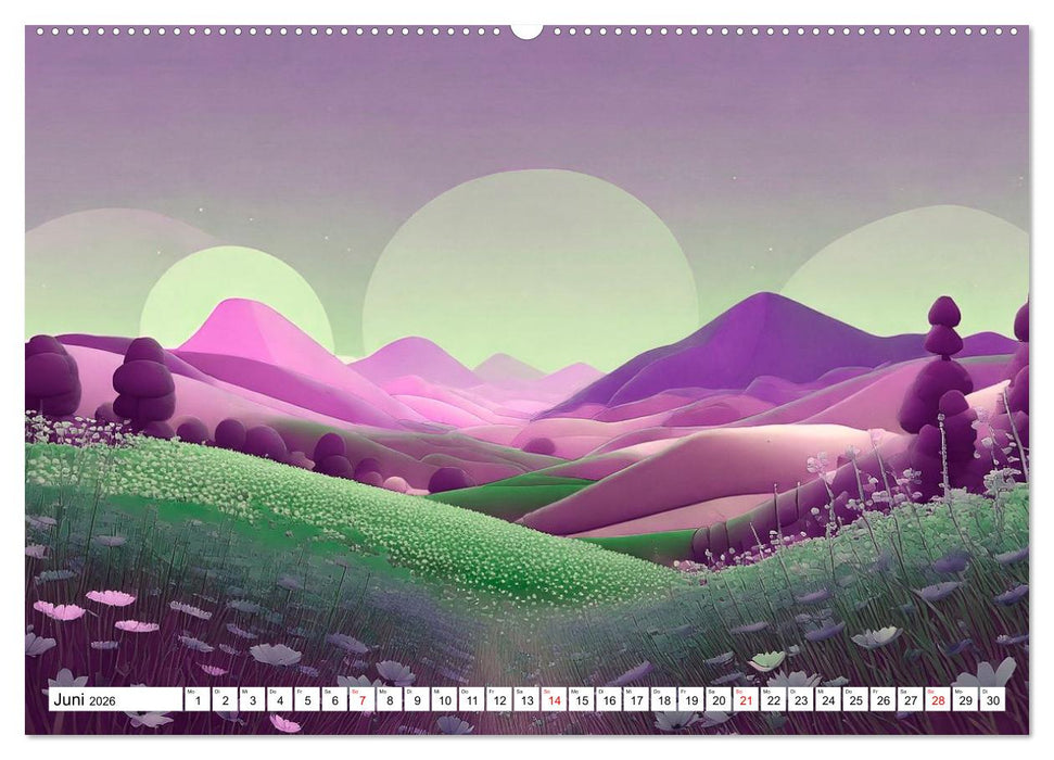 Der Lauf des Jahres dargestellt mit Naiver Kunst (CALVENDO Wandkalender 2026)