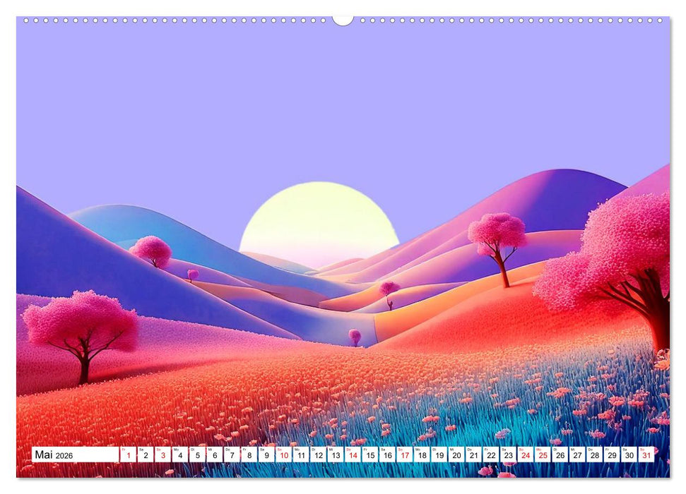 Der Lauf des Jahres dargestellt mit Naiver Kunst (CALVENDO Premium Wandkalender 2026)