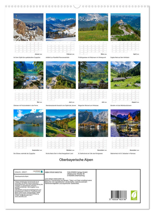 Oberbayerische Alpen (CALVENDO Premium Wandkalender 2026)