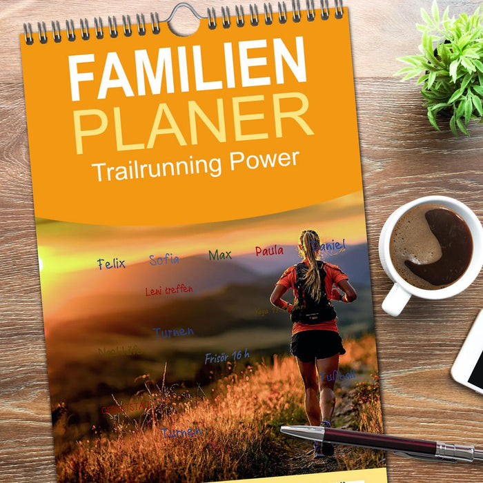 Trailrunning Power (CALVENDO Familienplaner 2026)
