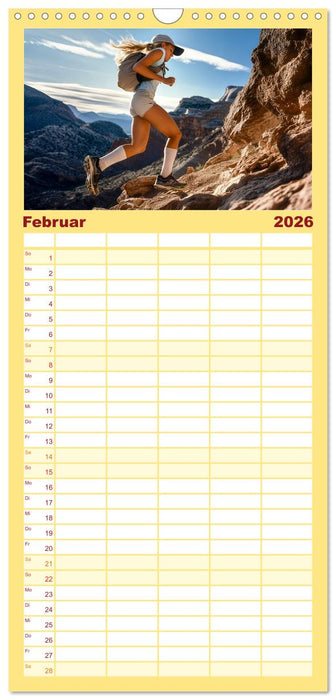 Trailrunning Power (CALVENDO Familienplaner 2026)