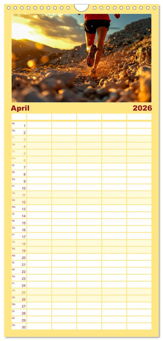 Trailrunning Power (CALVENDO Familienplaner 2026)