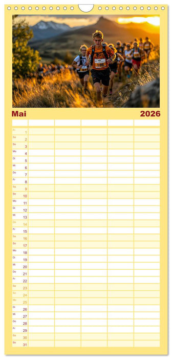 Trailrunning Power (CALVENDO Familienplaner 2026)