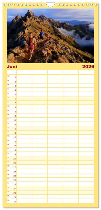 Trailrunning Power (CALVENDO Familienplaner 2026)