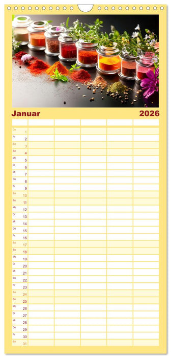 Küchenkalender Glaswerk (CALVENDO Familienplaner 2026)