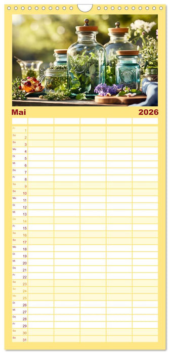 Küchenkalender Glaswerk (CALVENDO Familienplaner 2026)