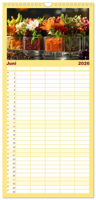 Küchenkalender Glaswerk (CALVENDO Familienplaner 2026)