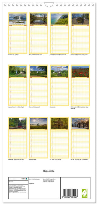 Rügenliebe (CALVENDO Familienplaner 2026)